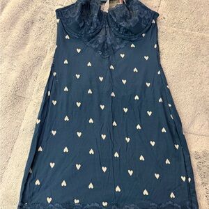 Victoria Secret Modal Slip with Heart Pattern